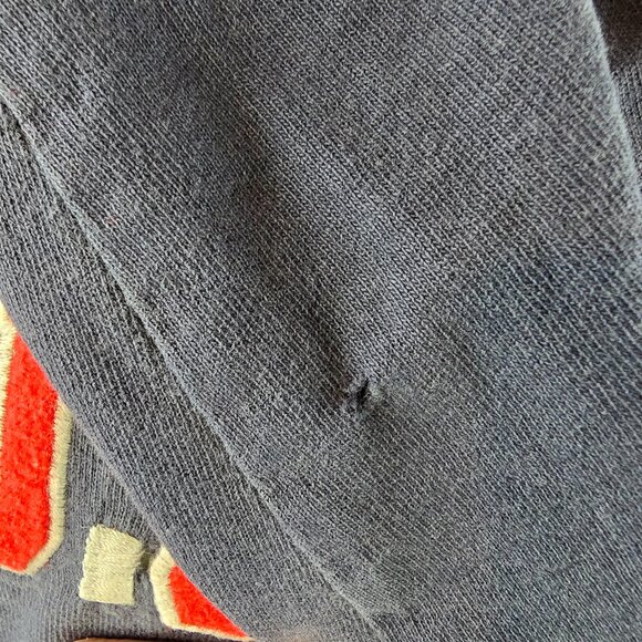 Vintage Guess Jeans T Shirt Mens XL Blue Embroidered Made in USA Long Sleeve - Picture 5 of 9